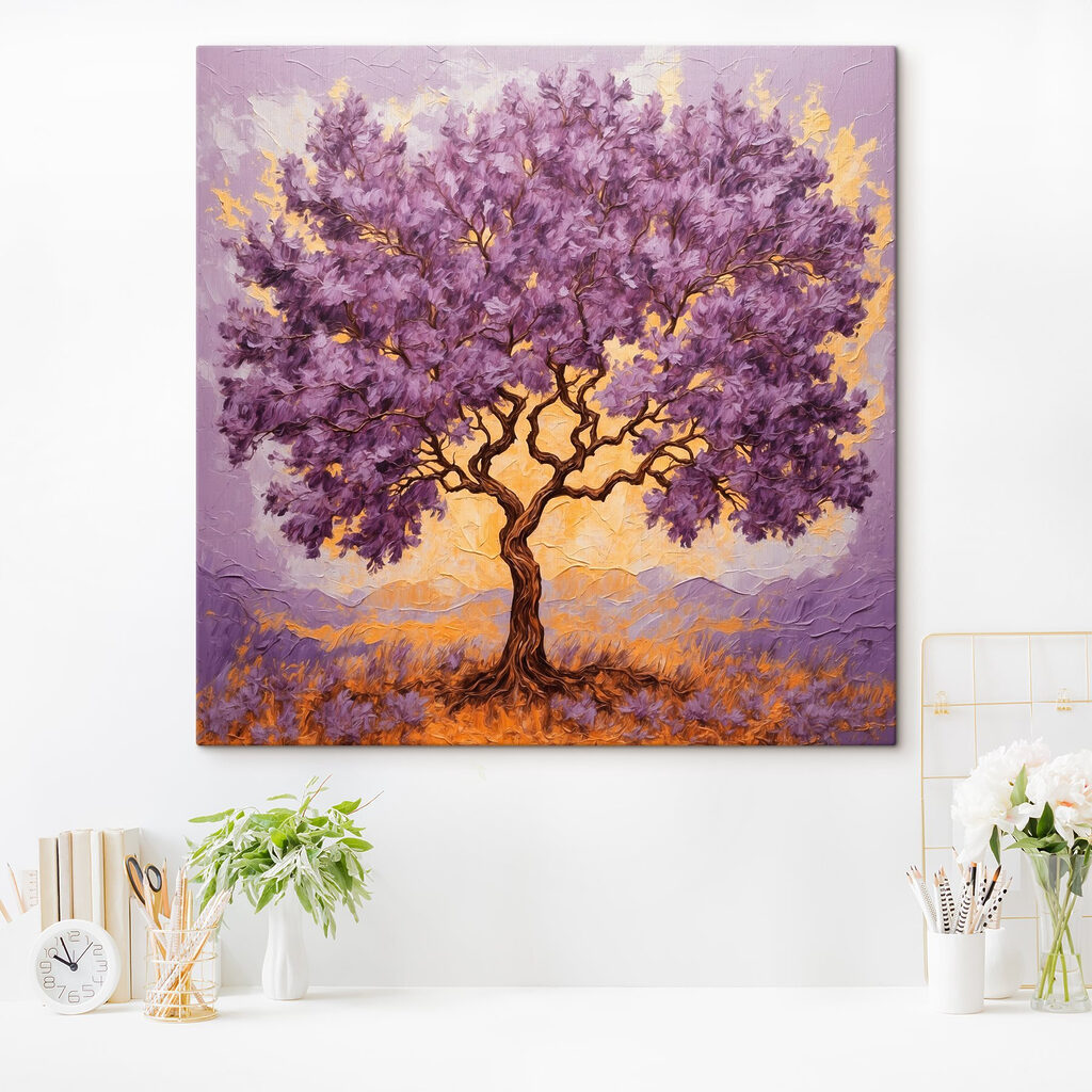 Paarse kruin boven lavendel — interieur 1