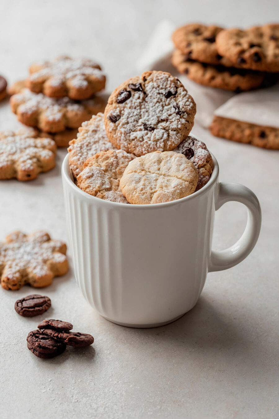 Koekjes in de koffiemok — volledig ontwerp