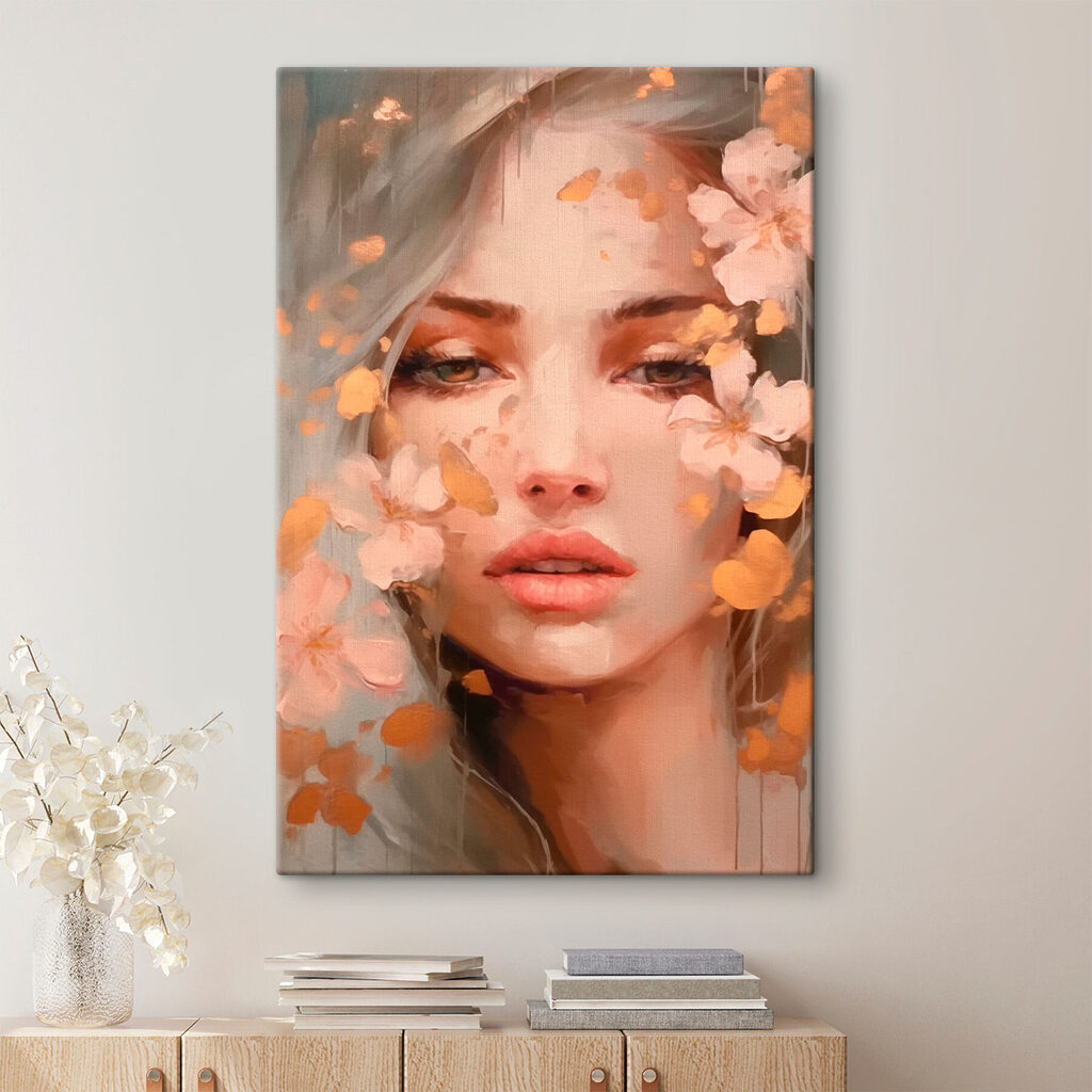 Blik tussen zachte bloesems — interieur 1