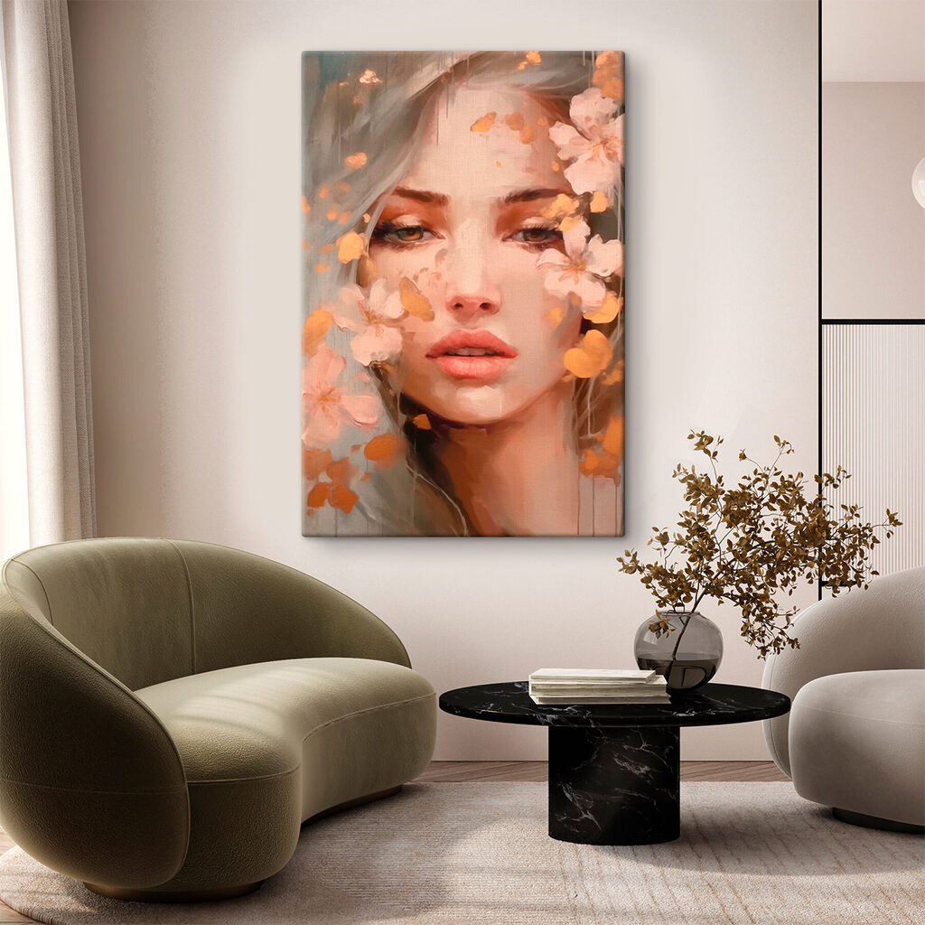 Blik tussen zachte bloesems — interieur 2