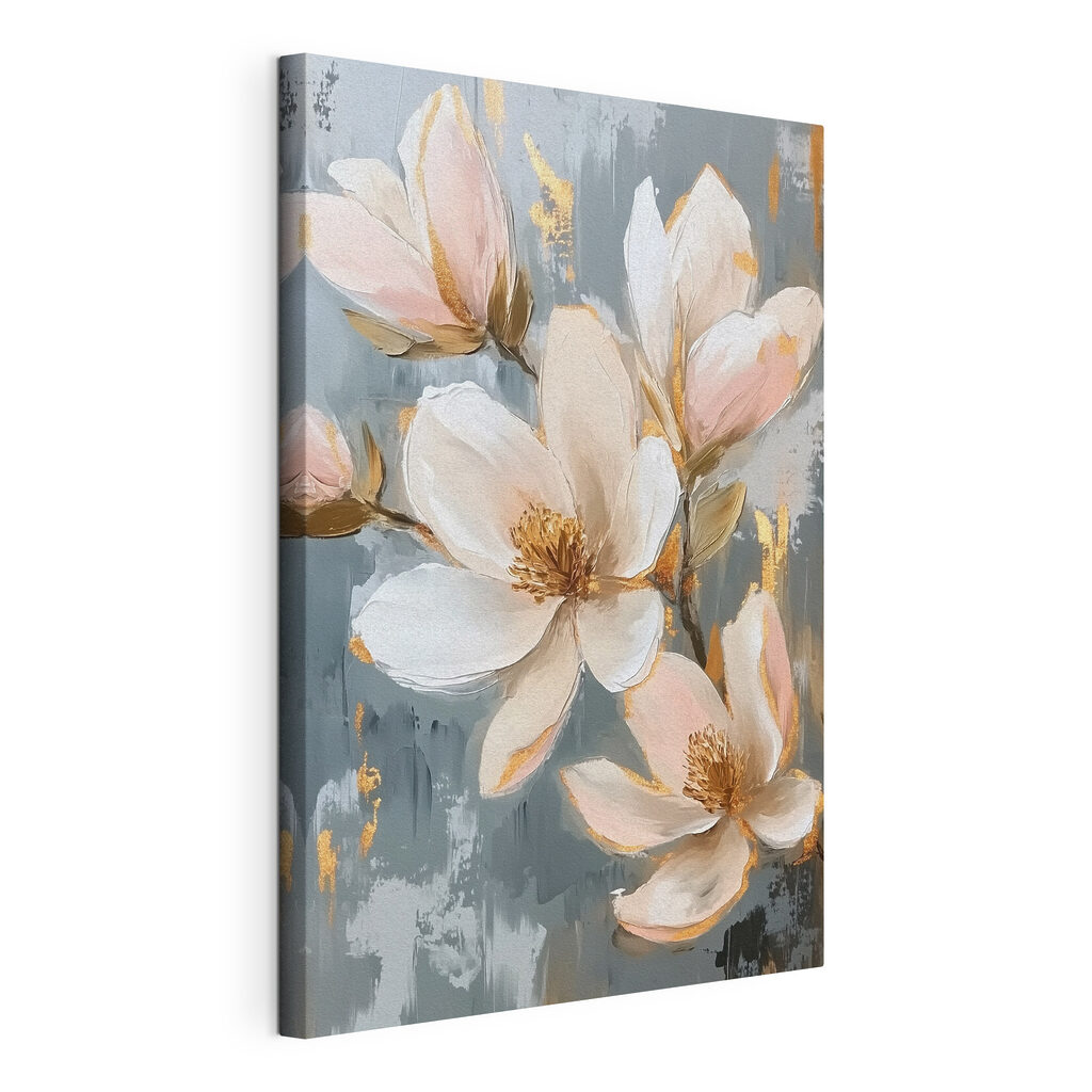 Magnolia op blauwgrijs — productweergave