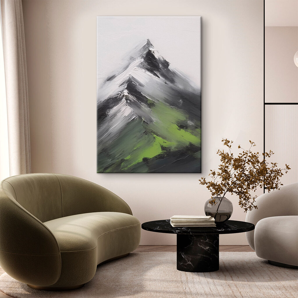 Bergkam met groene flanken — interieur 1