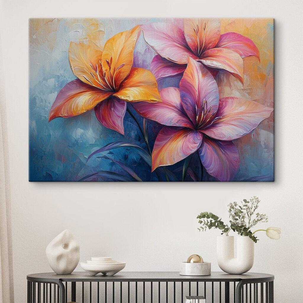 Lelies in warme lilatinten — interieur 2