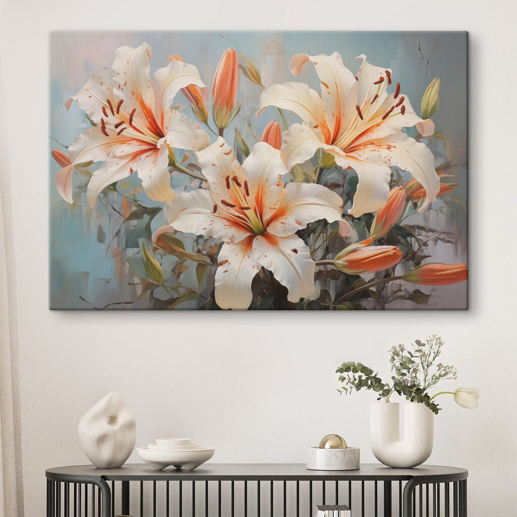 Lelies met perzikkleurige harten — interieur 1