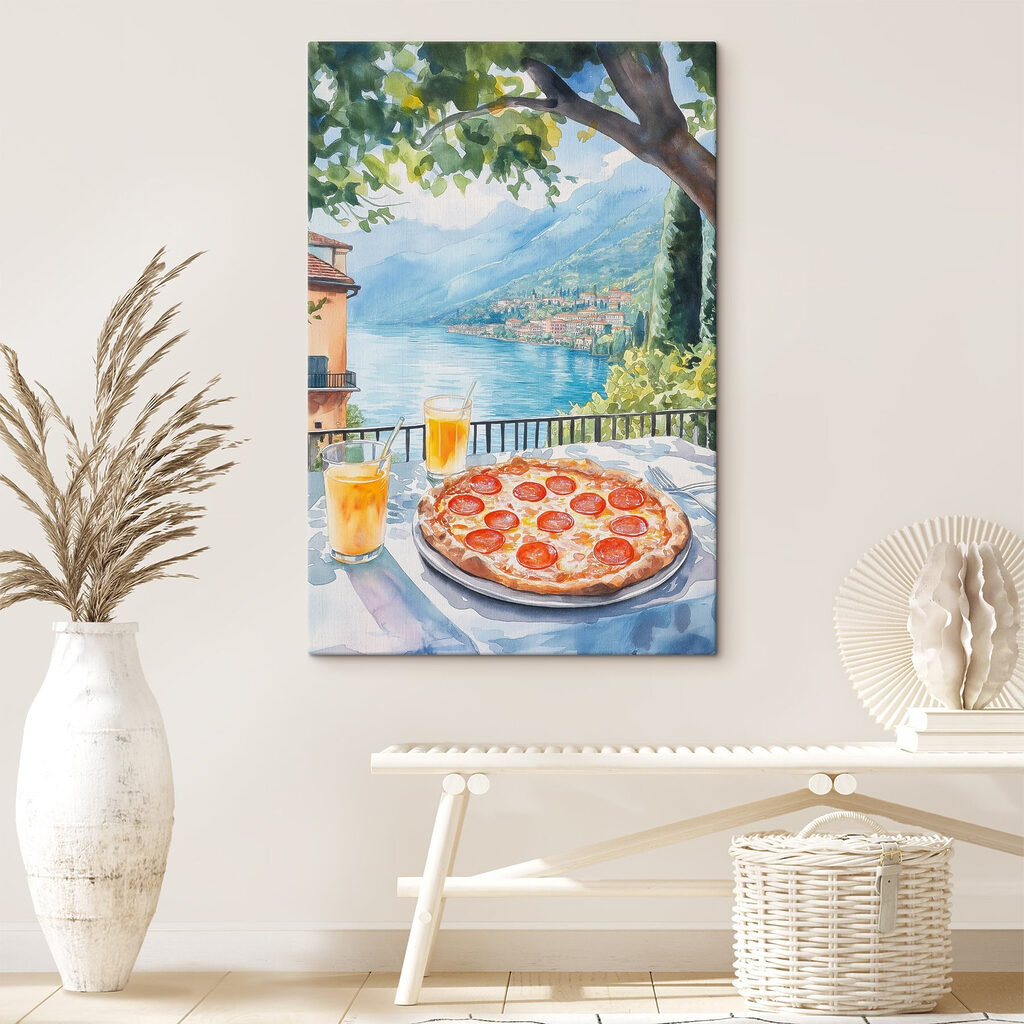 Pizza onder een boom — interieur 1