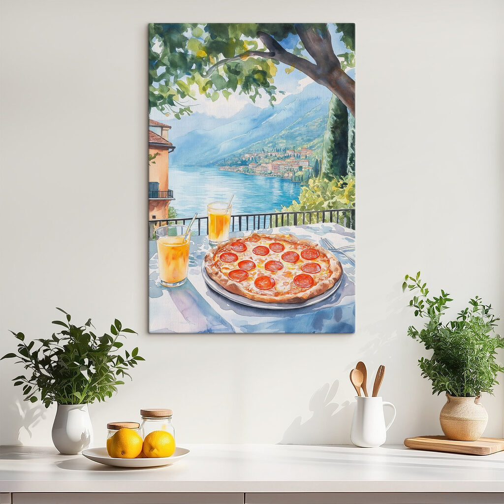 Pizza onder een boom — interieur 2