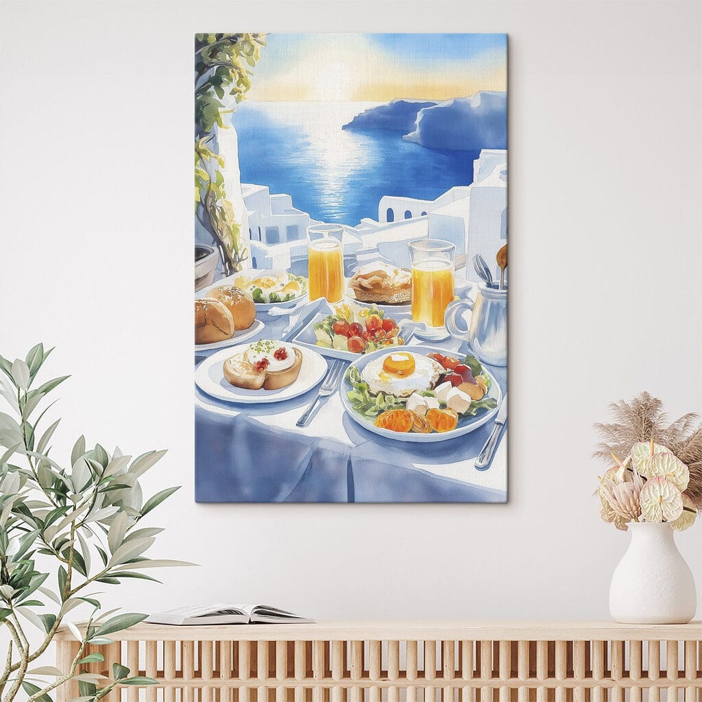 Ontbijt boven blauwe kliffen — interieur 2