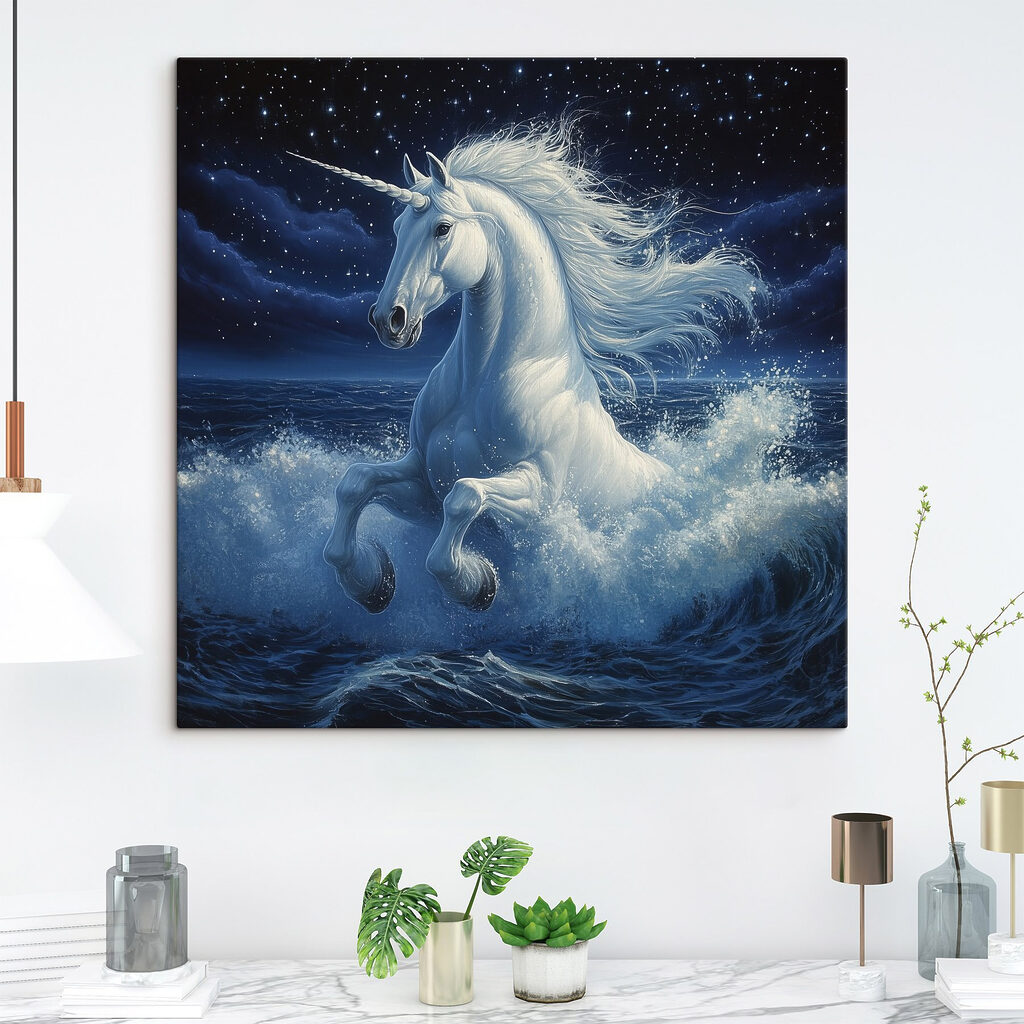 Eenhoorn in nachtelijke branding — interieur 1