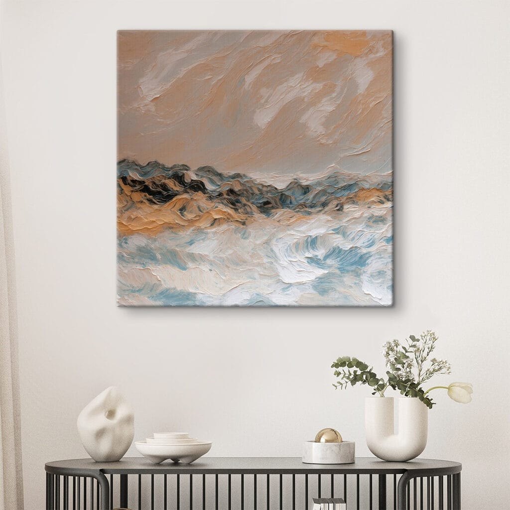 Ruwe zee onder zandtinten — interieur 1