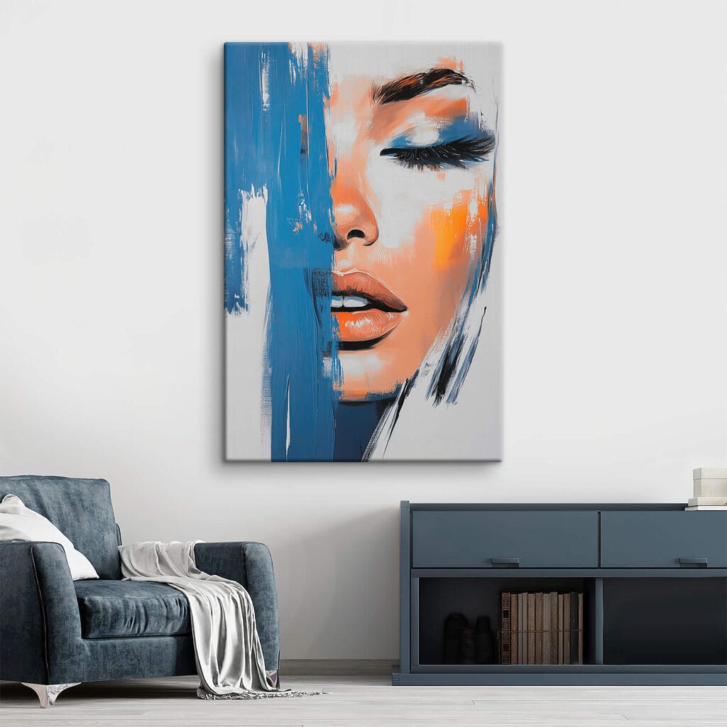 Blik achter blauwe verf — interieur 2