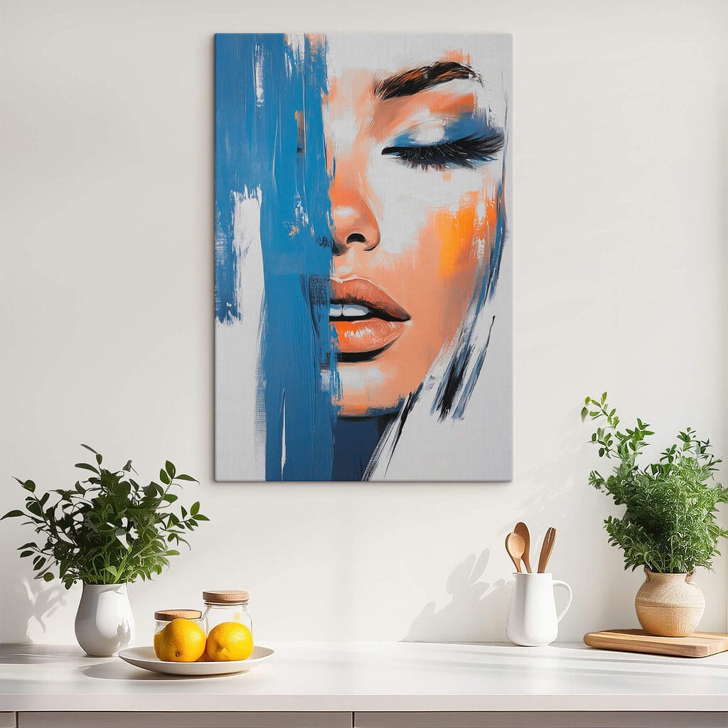 Blik achter blauwe verf — interieur 3