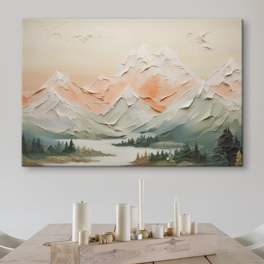 Bleke bergen boven bergmeer — interieur 1