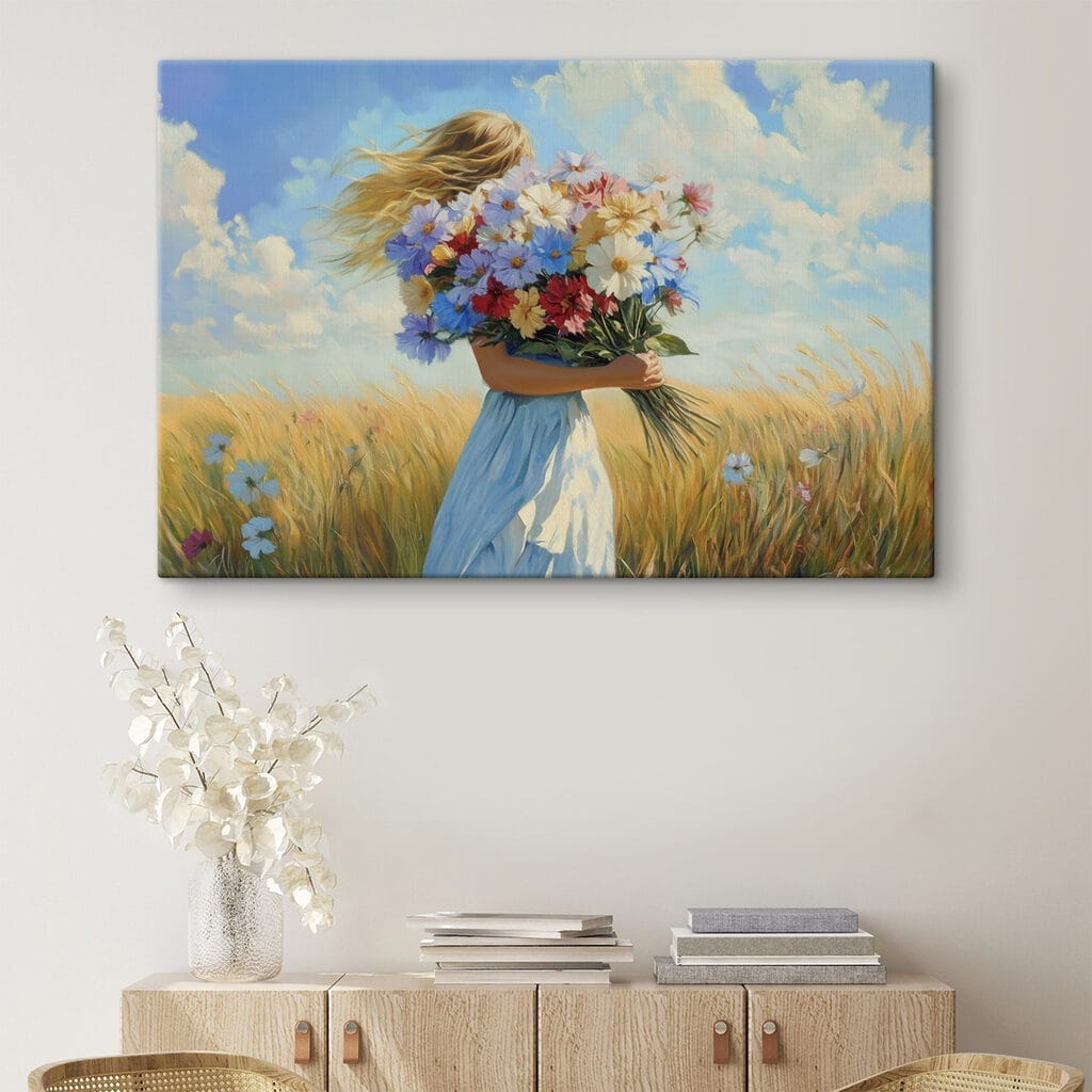 Bloemenboeket in de zomerweide — interieur 3