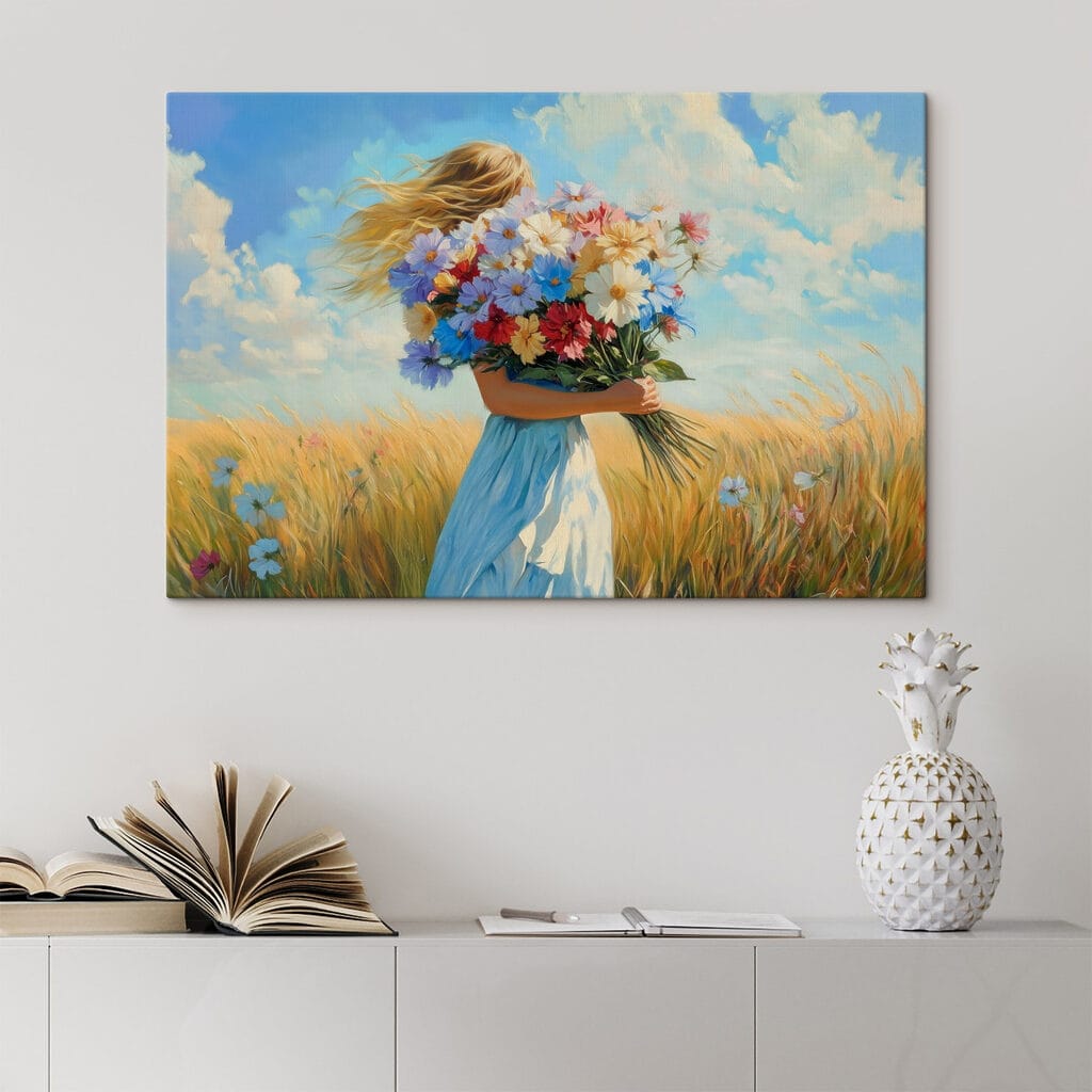 Bloemenboeket in de zomerweide — interieur 1