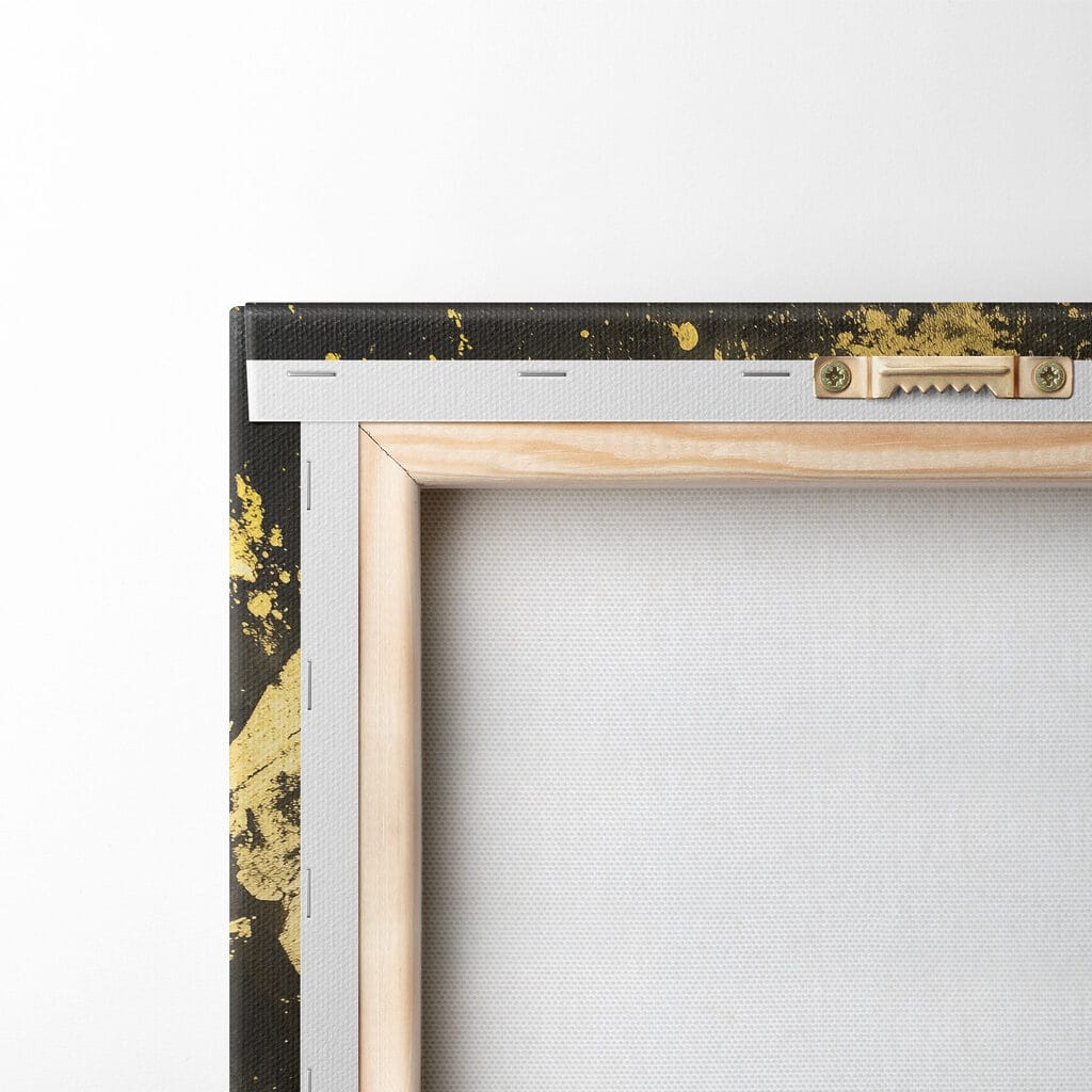Olifant tussen gouden spatten — achterkant