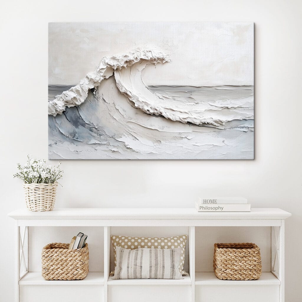 Witte golf op grijs — interieur 2