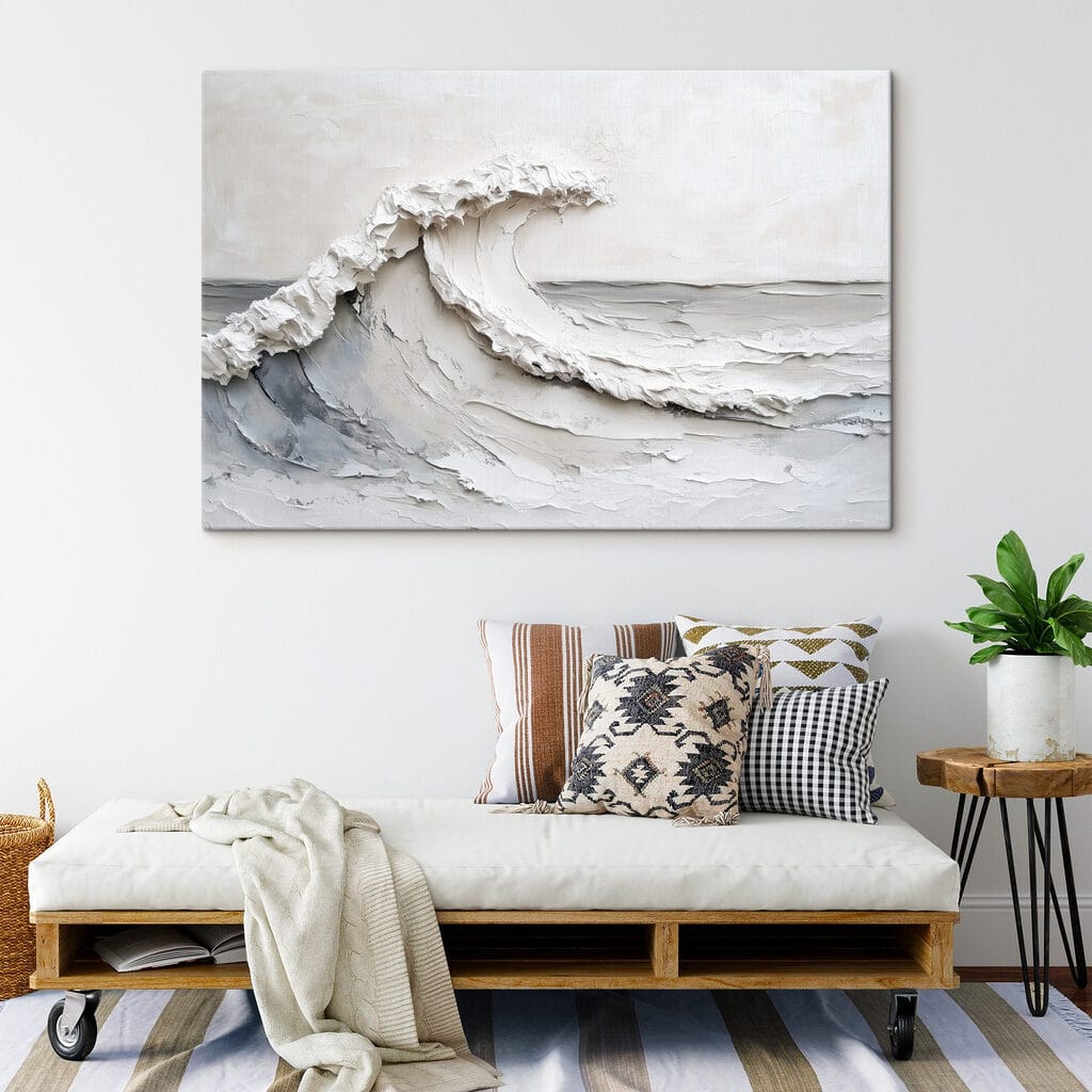 Witte golf op grijs — interieur 3