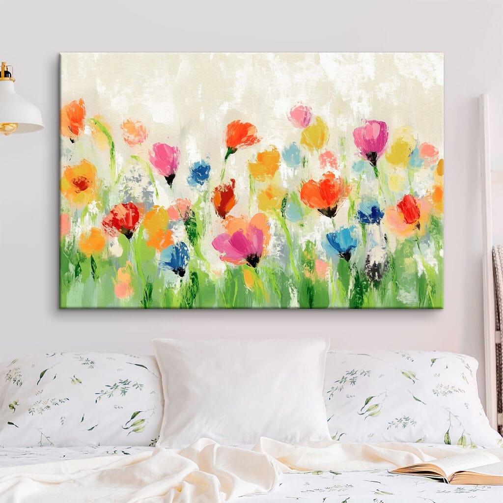 Veldbloemen in kleurige toetsen — interieur 2