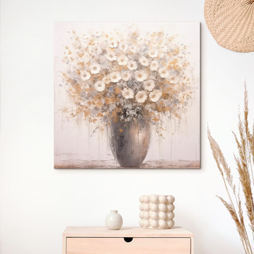 Kleine bloemen in grijs — interieur 2