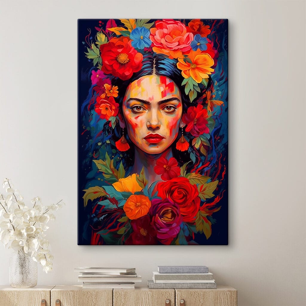 Frida tussen vurige bloemen — interieur 1
