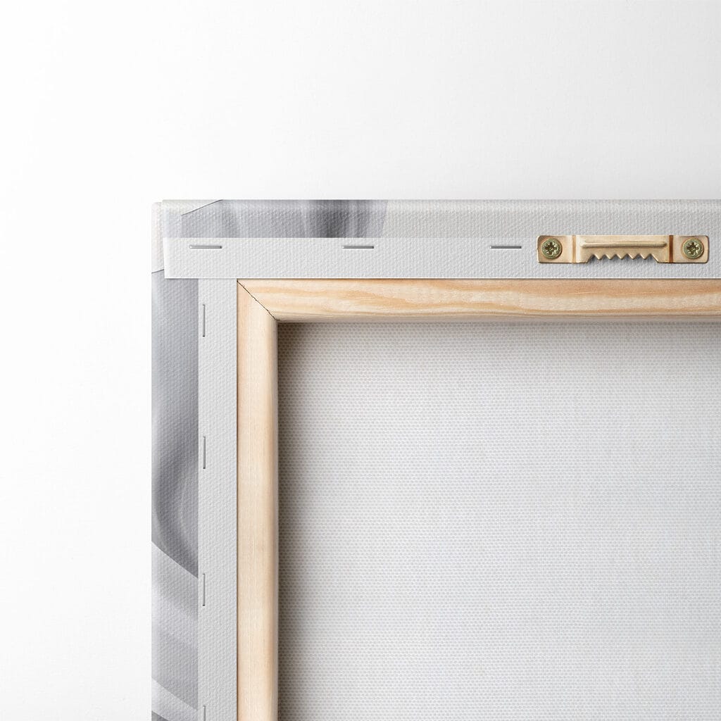 Witte linten in beweging — achterkant