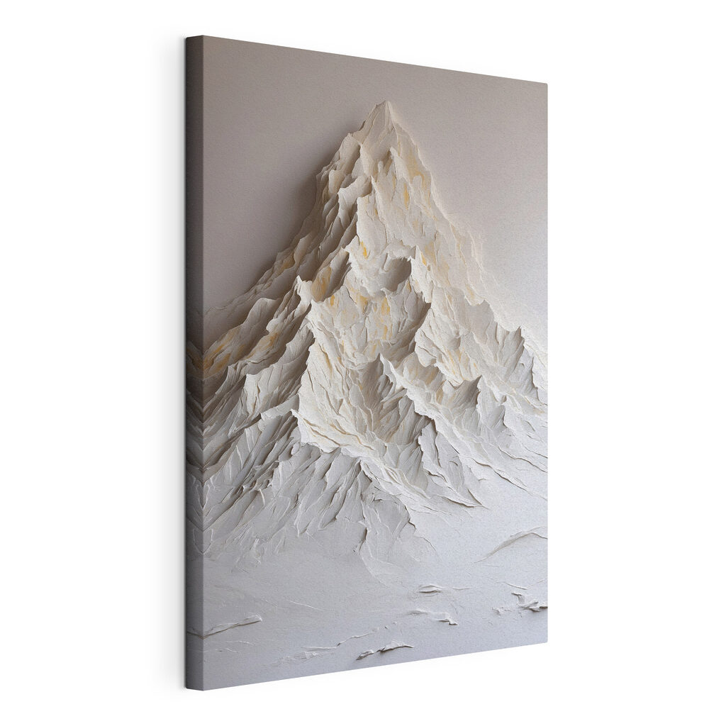 Witte berg met plooien — productweergave
