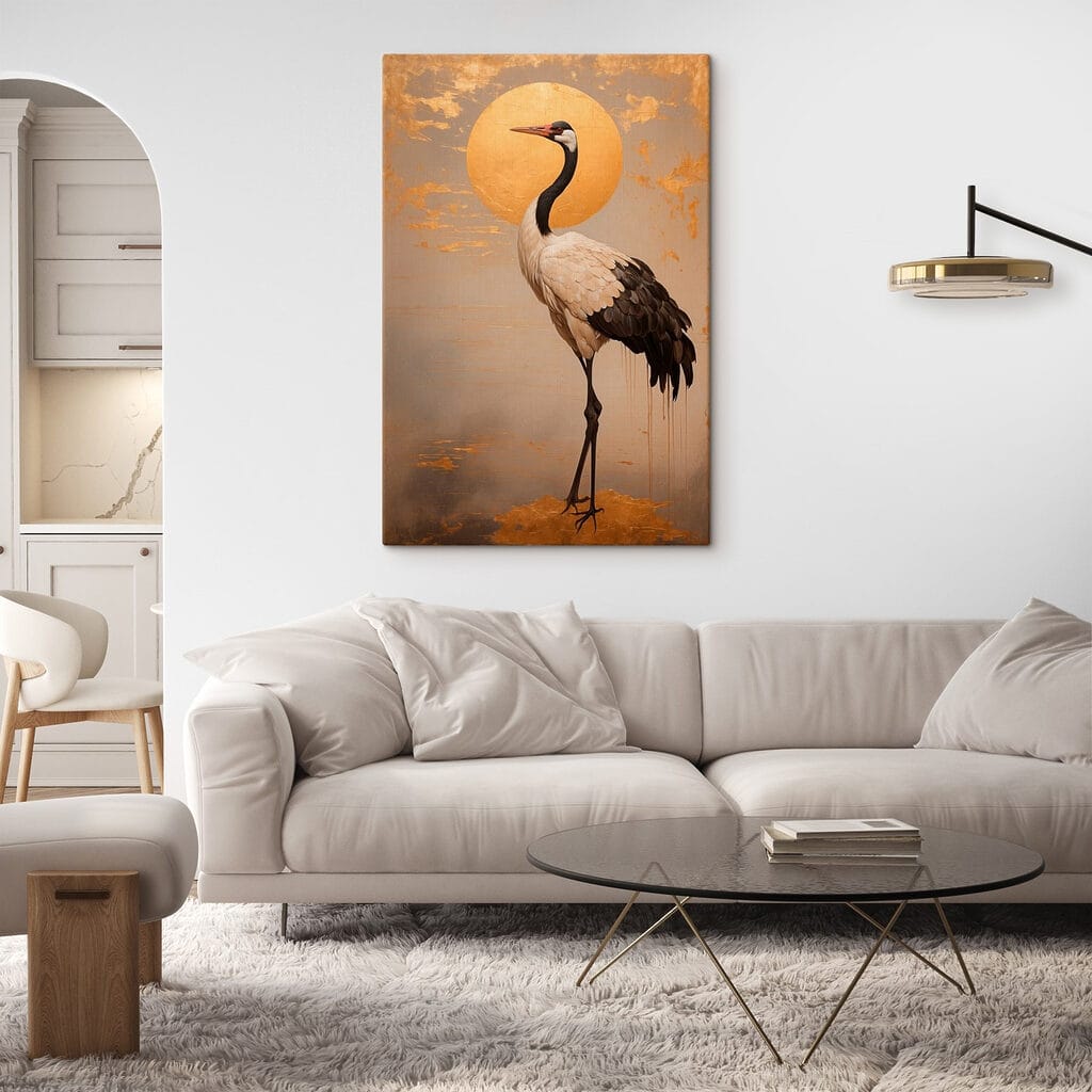 Kraanvogel voor gouden zon — interieur 2