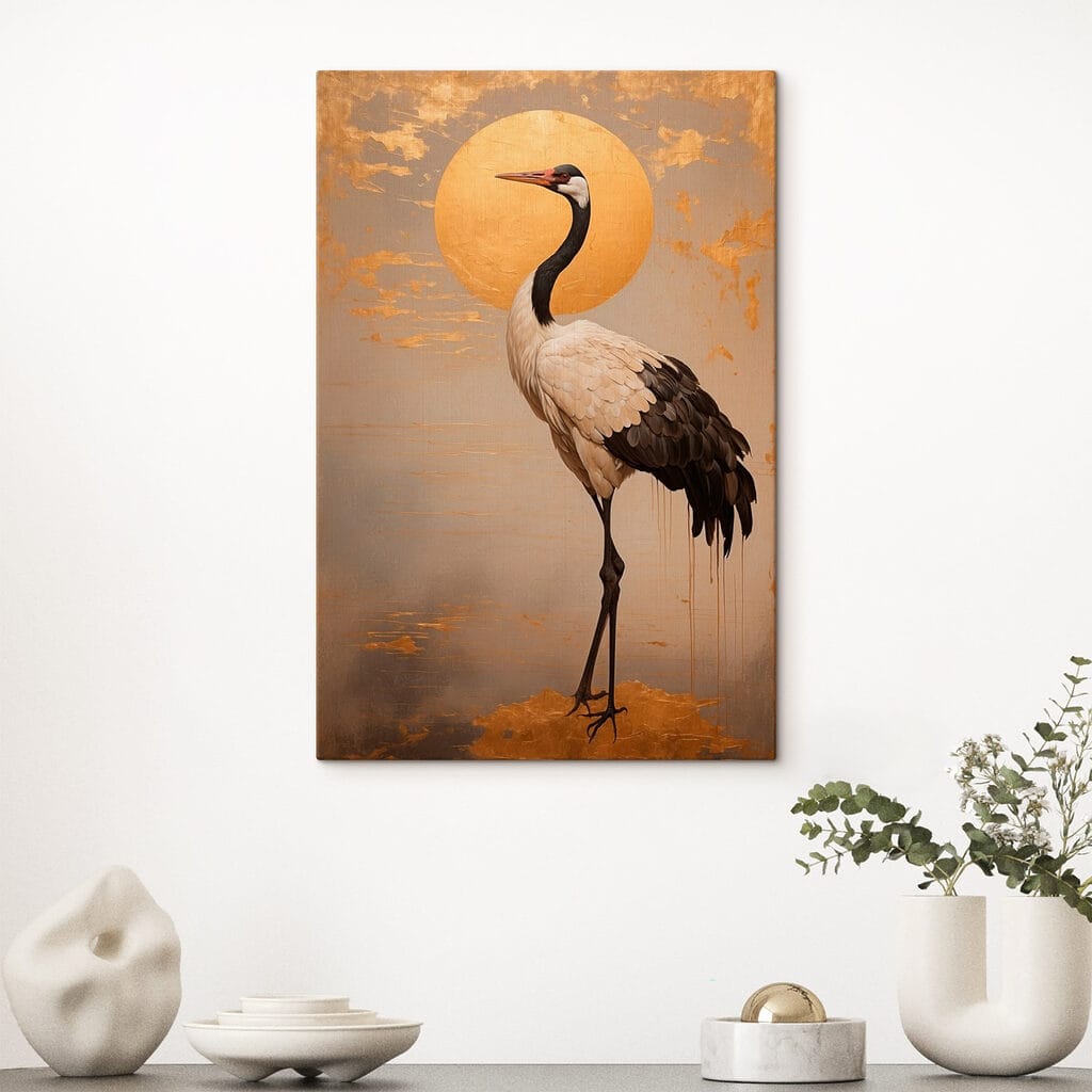 Kraanvogel voor gouden zon — interieur 3