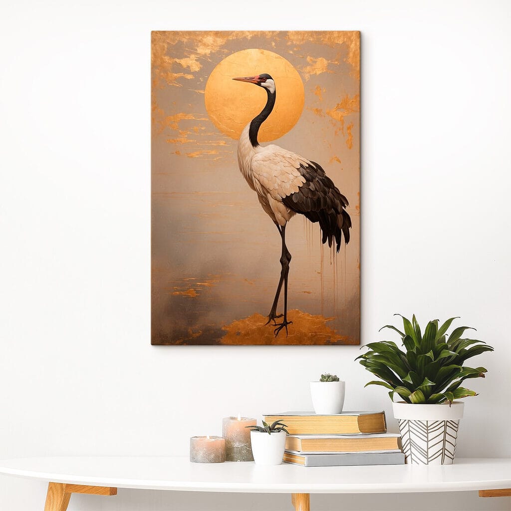 Kraanvogel voor gouden zon — interieur 4