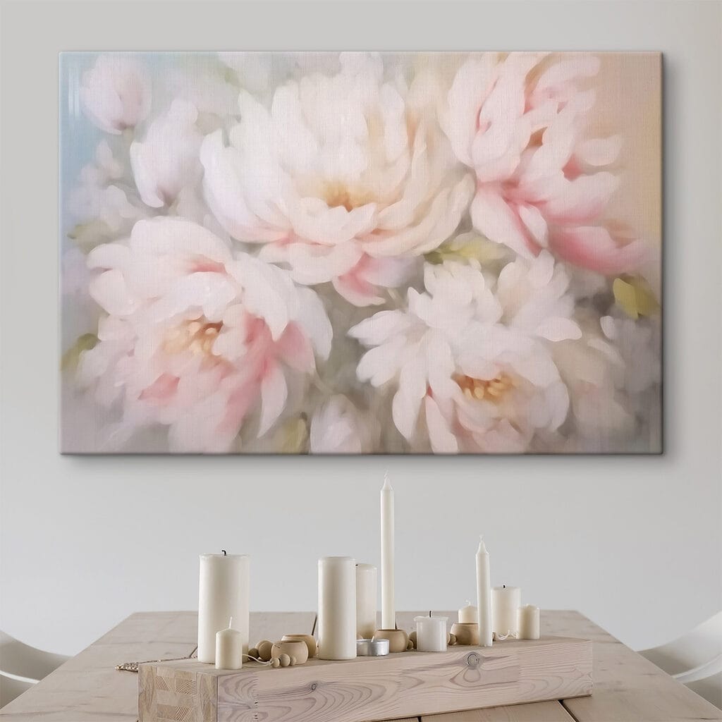 Pioenen in roze waas — interieur 1