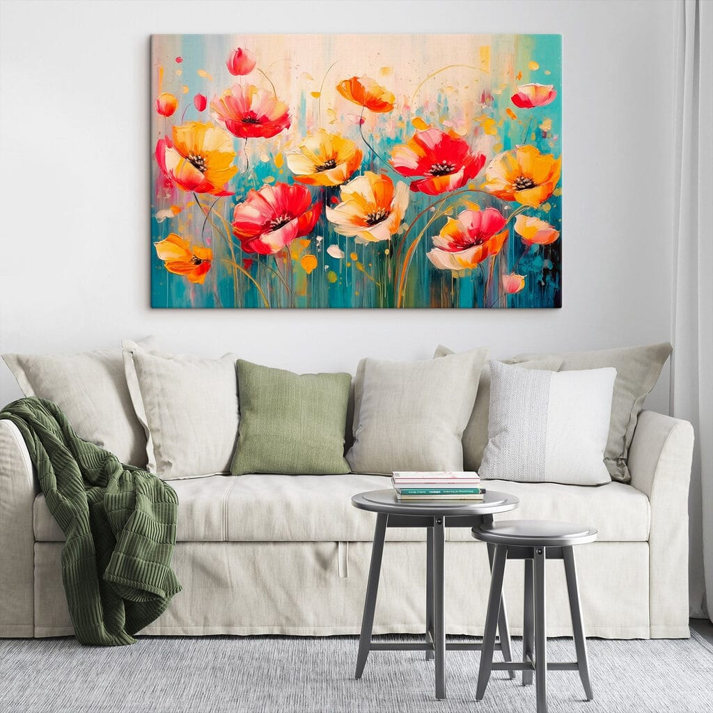 Klaprozen in vurige kleurstreken — interieur 1