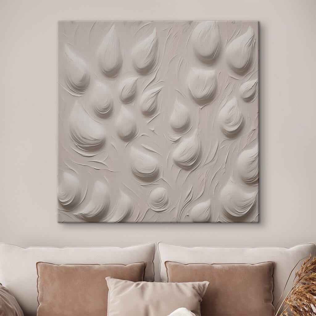 Witte druppels in beweging — interieur 1