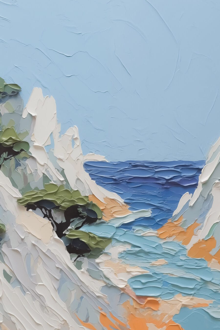 Inham tussen witte rotsen — volledig ontwerp