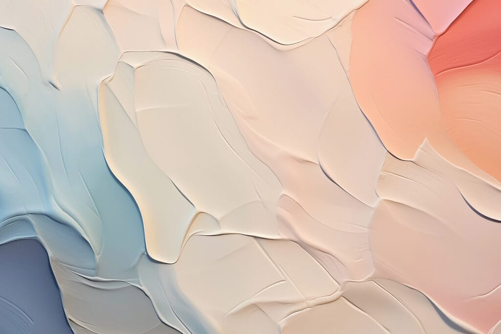 Pastelvlakken met zachte randen — volledig ontwerp
