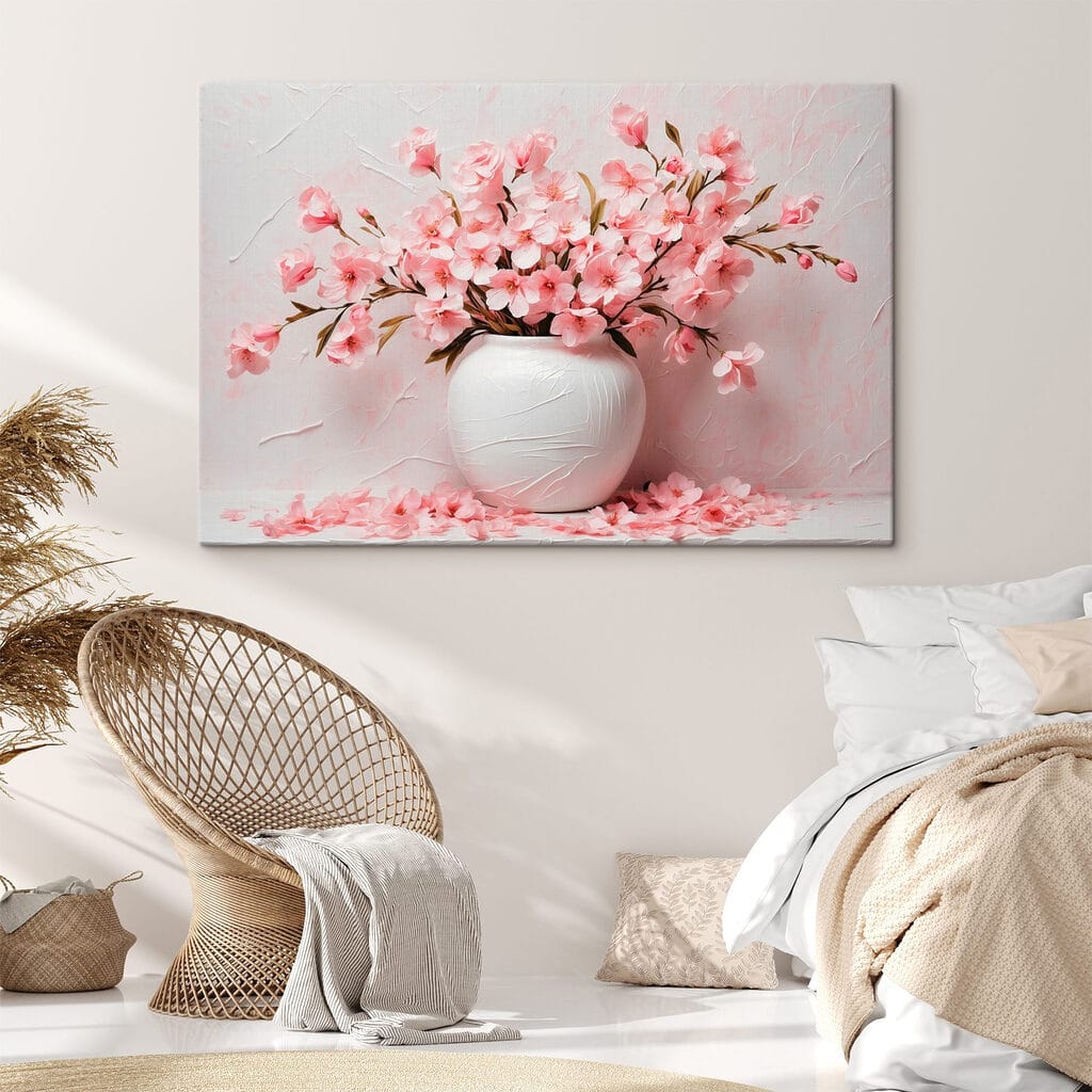 Bloesem in ronde vaas — interieur 1