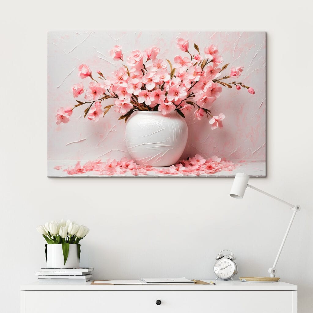 Bloesem in ronde vaas — interieur 2