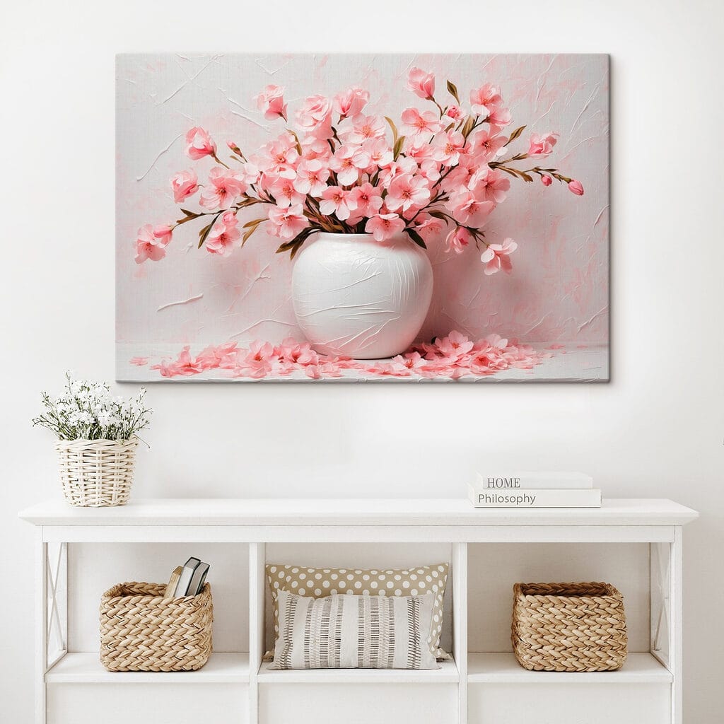 Bloesem in ronde vaas — interieur 3