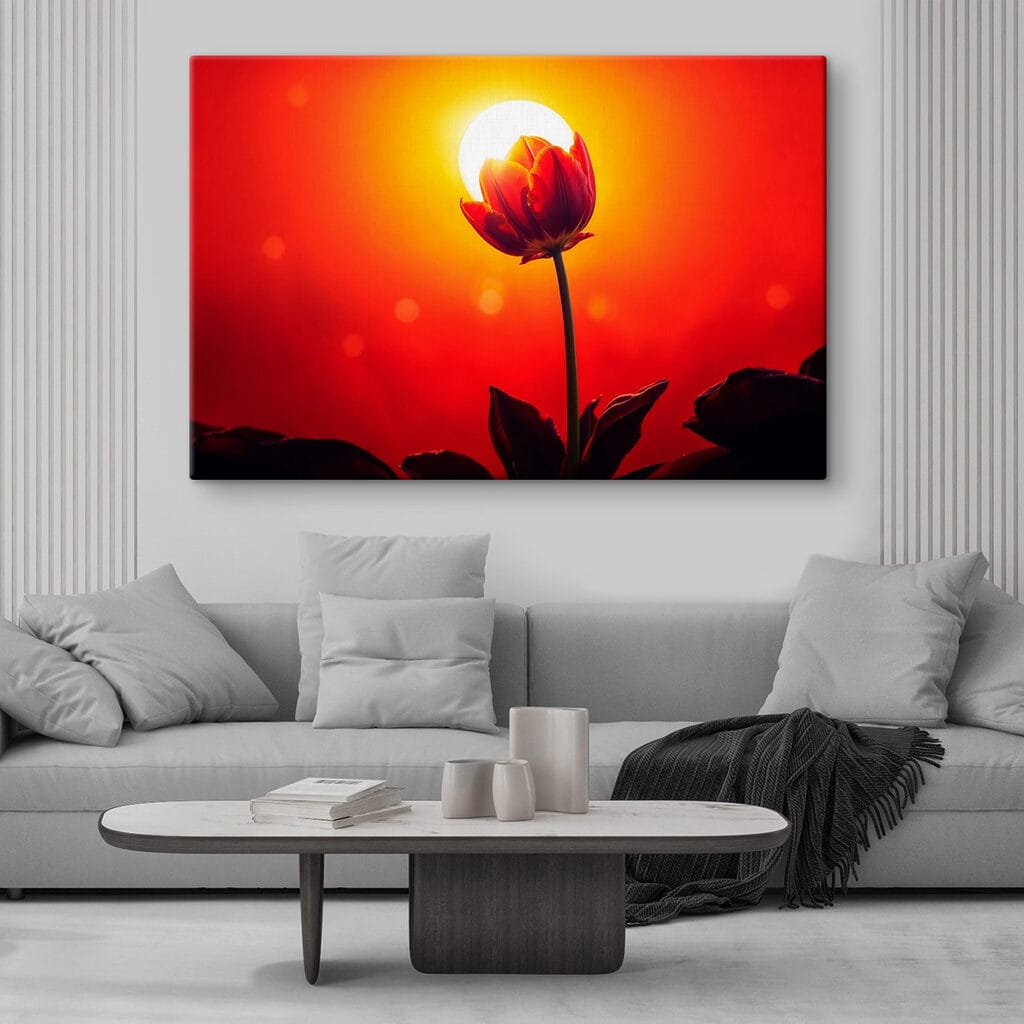 Rode tulp voor zonnegloed — interieur 2