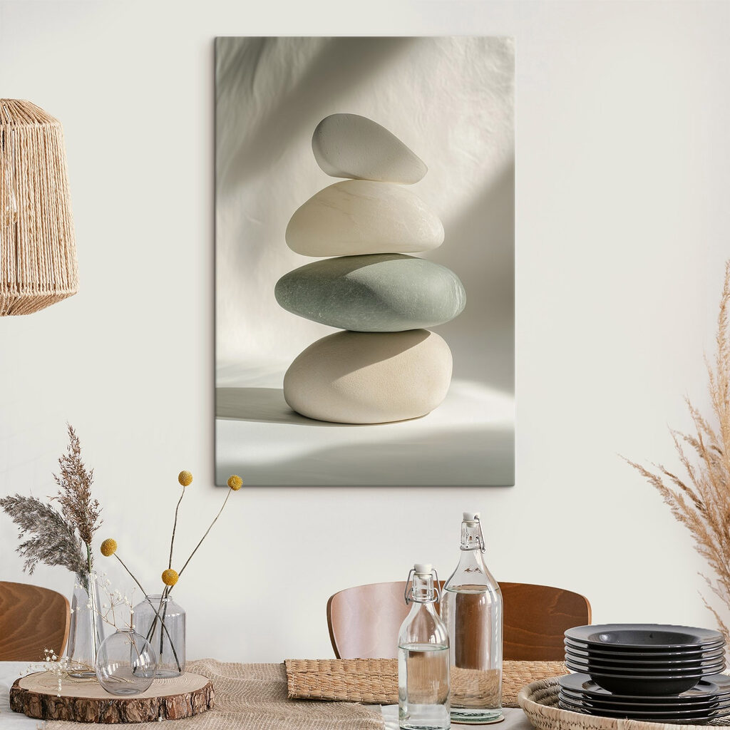 Vier keien in evenwicht — interieur 1