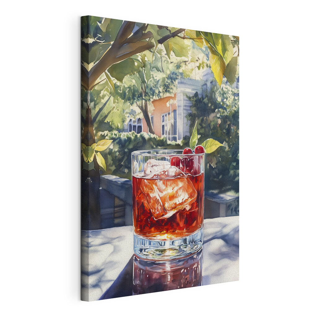 Donkere cocktail in tuinschaduw — productweergave