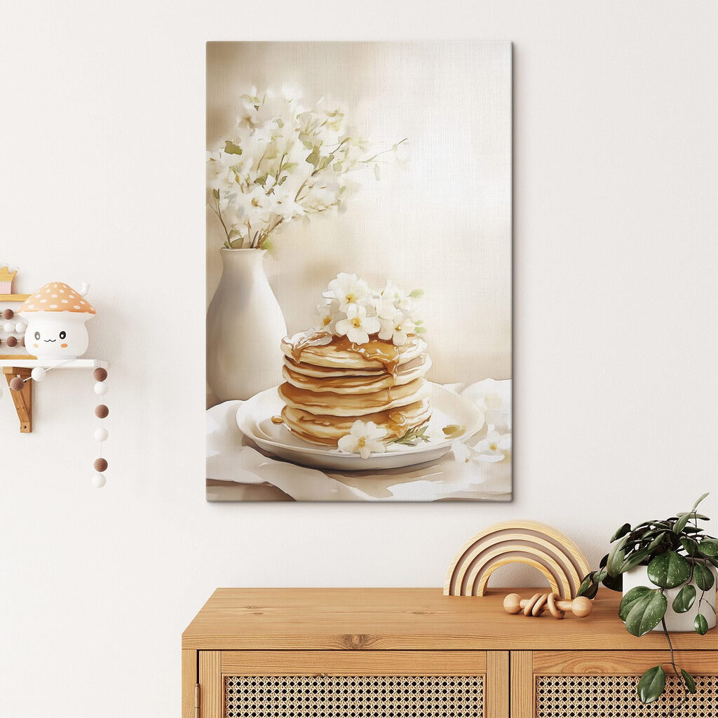 Pannenkoeken tussen witte bloemen — interieur 2