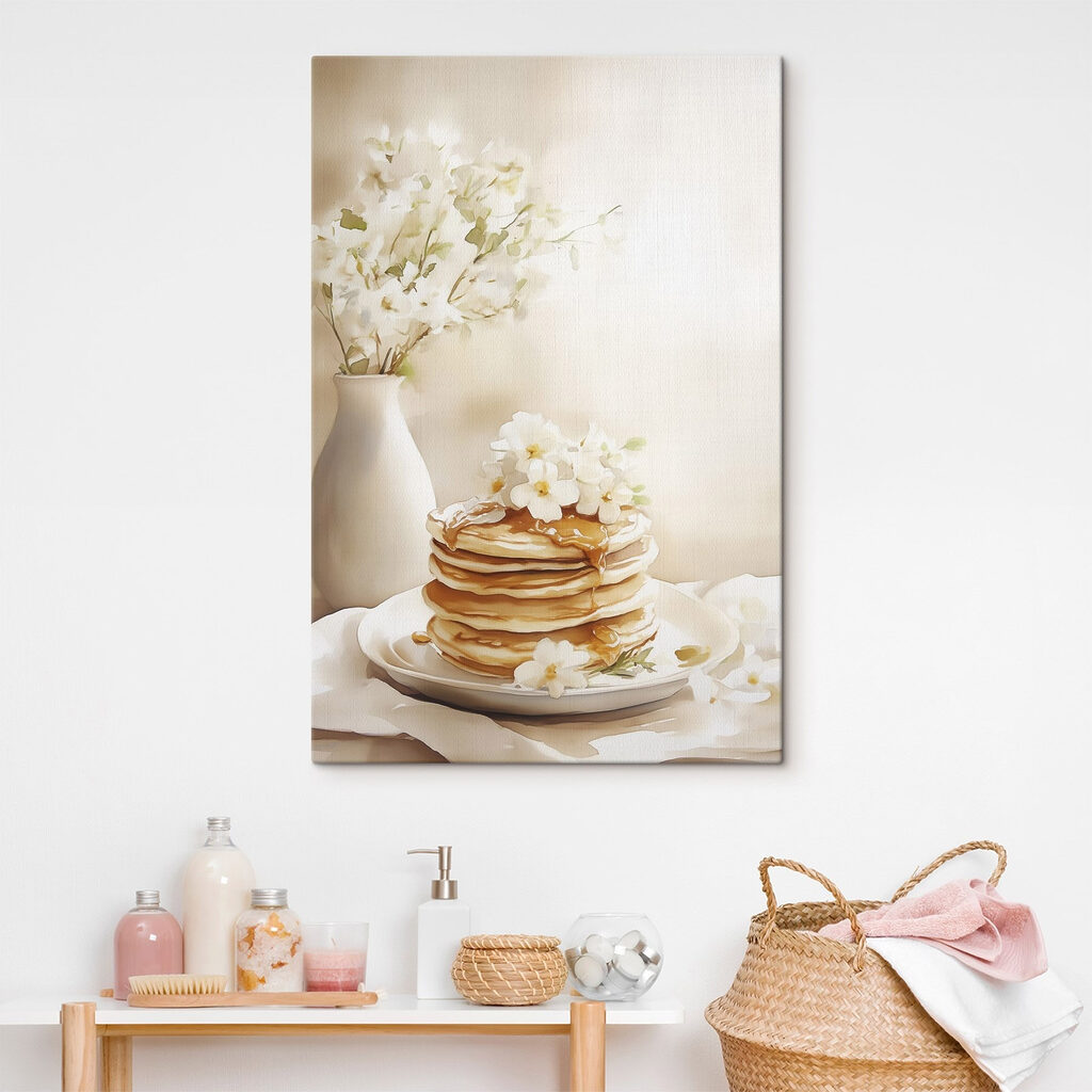 Pannenkoeken tussen witte bloemen — interieur 1