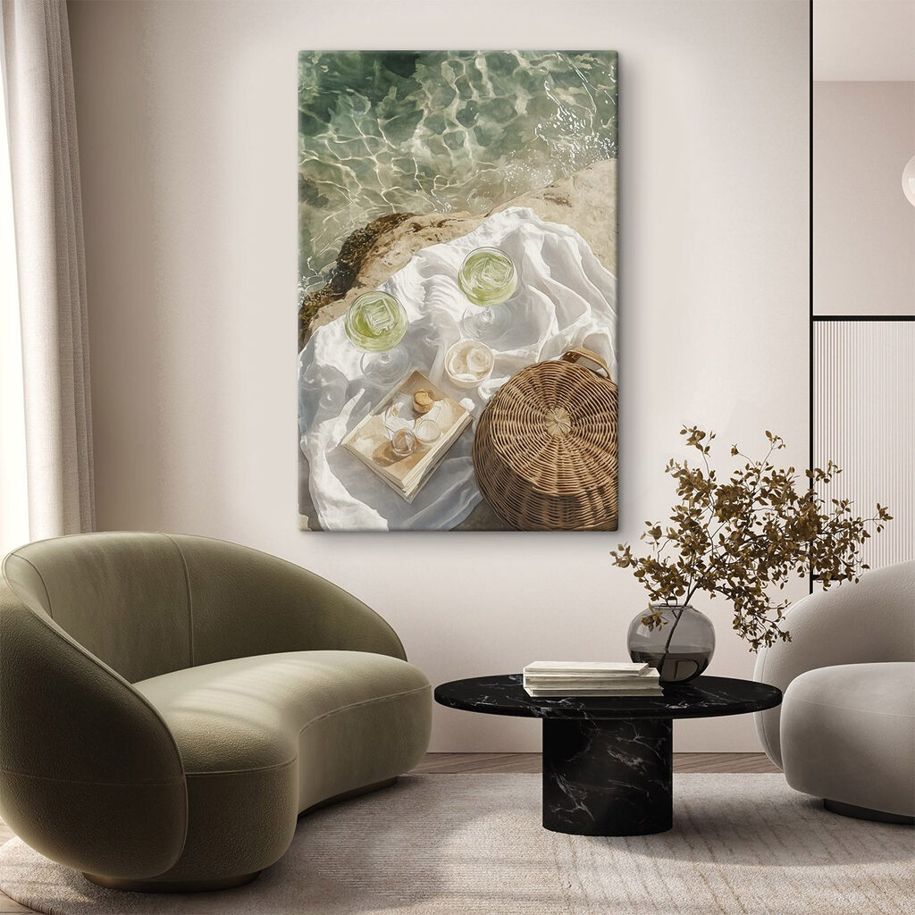 Limoenwater op een stranddoek — interieur 2