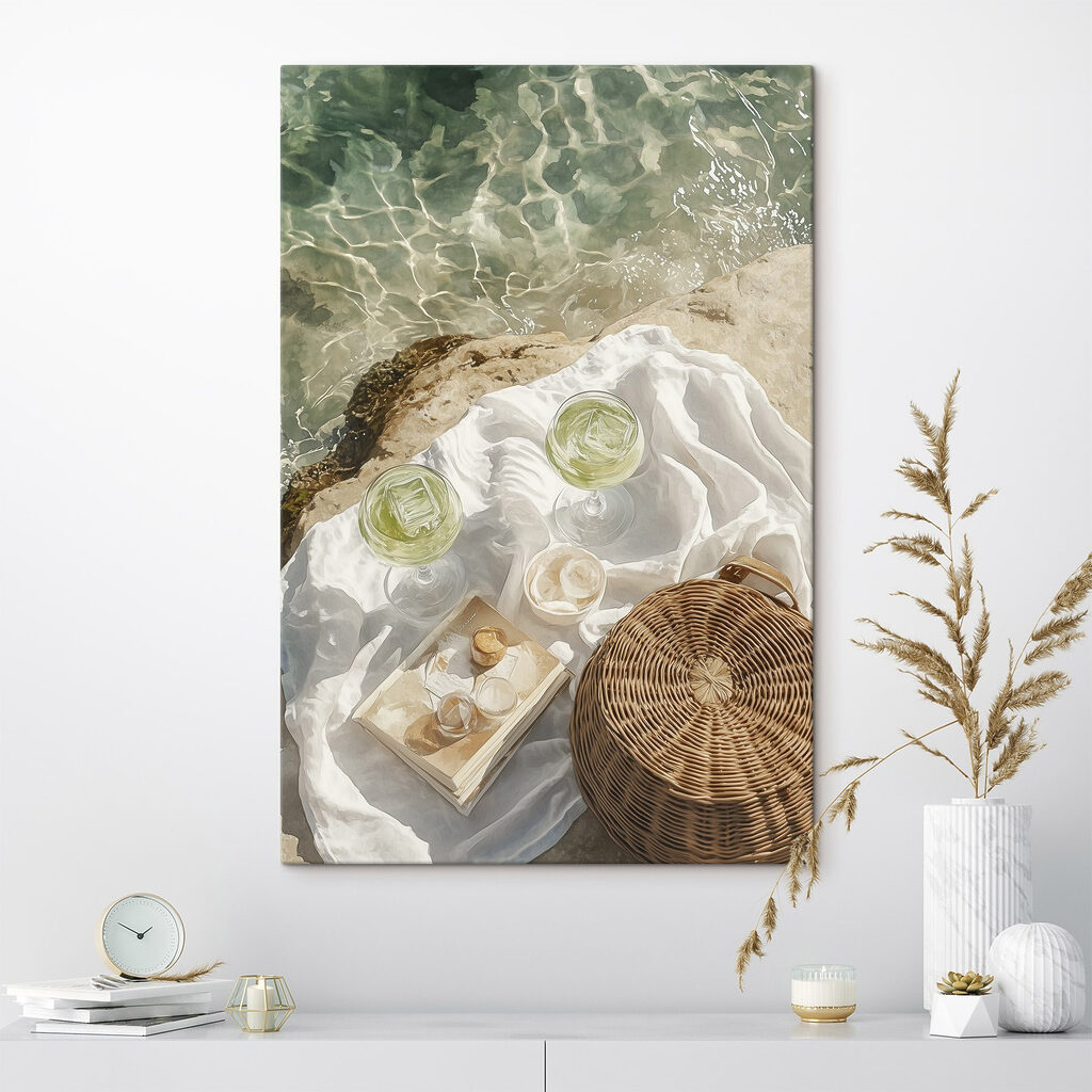 Limoenwater op een stranddoek — interieur 1