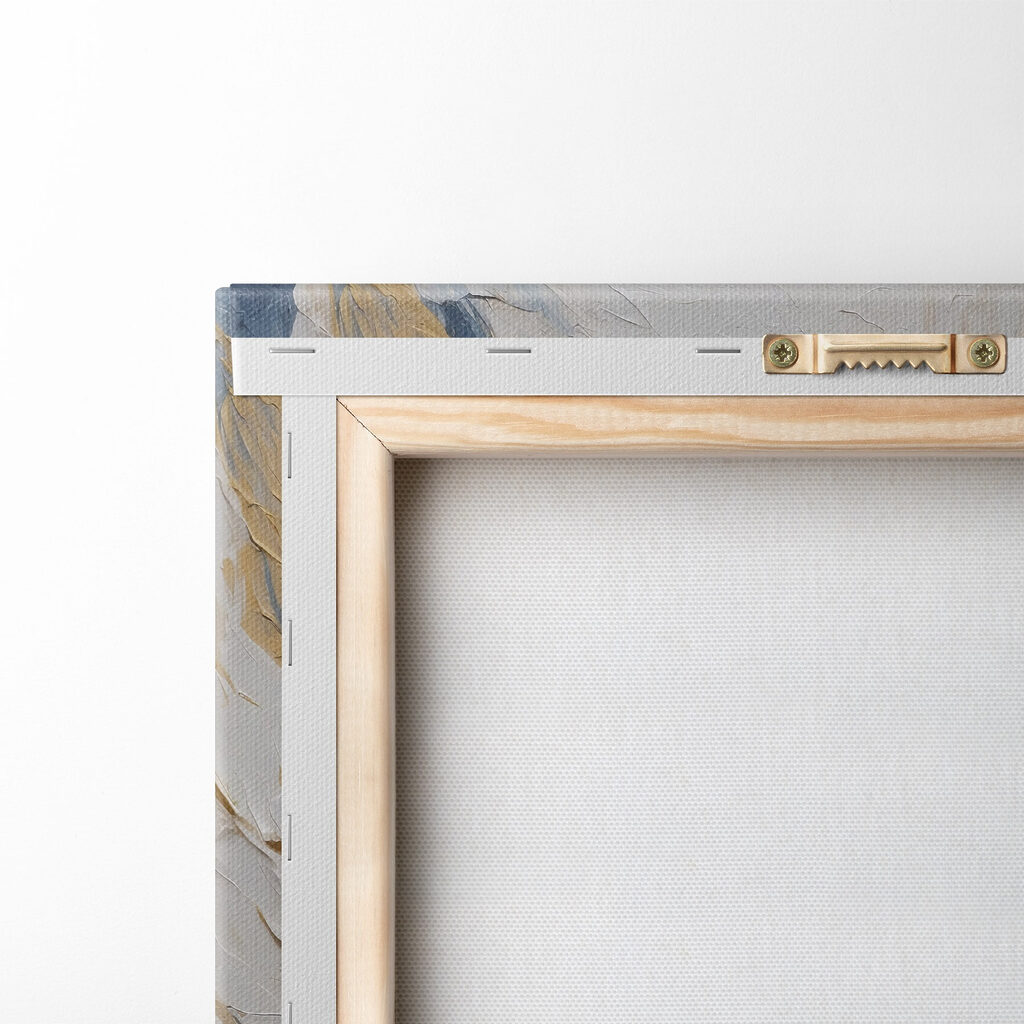 Witte stroom met blauw — achterkant