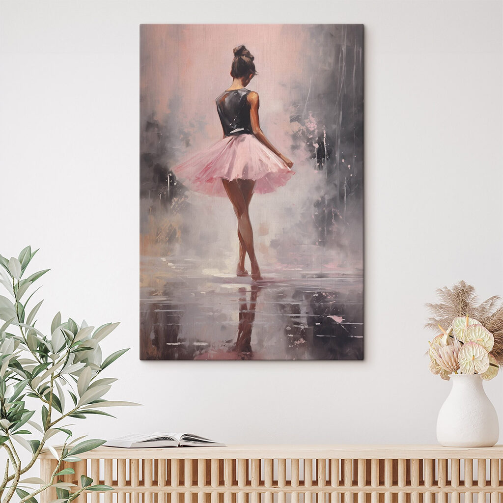 Ballerina met roze tutu — interieur 1