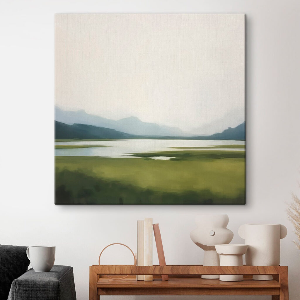 Vlakte onder bleke lucht — interieur 1