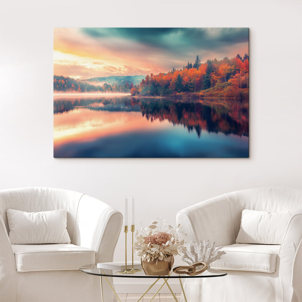Herfstmeer in spiegelende stilte — interieur 1