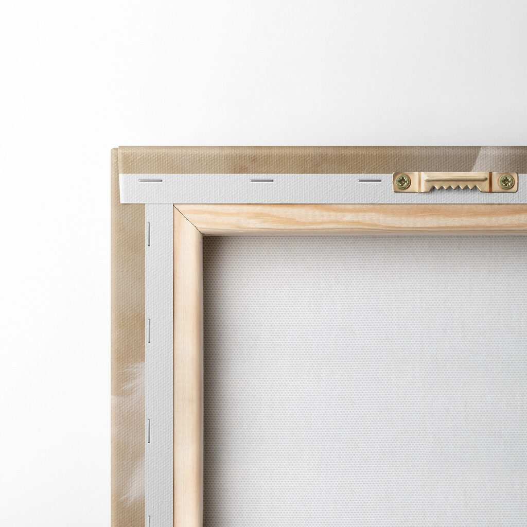 Pluimgrassen in ronde roomvaas — achterkant