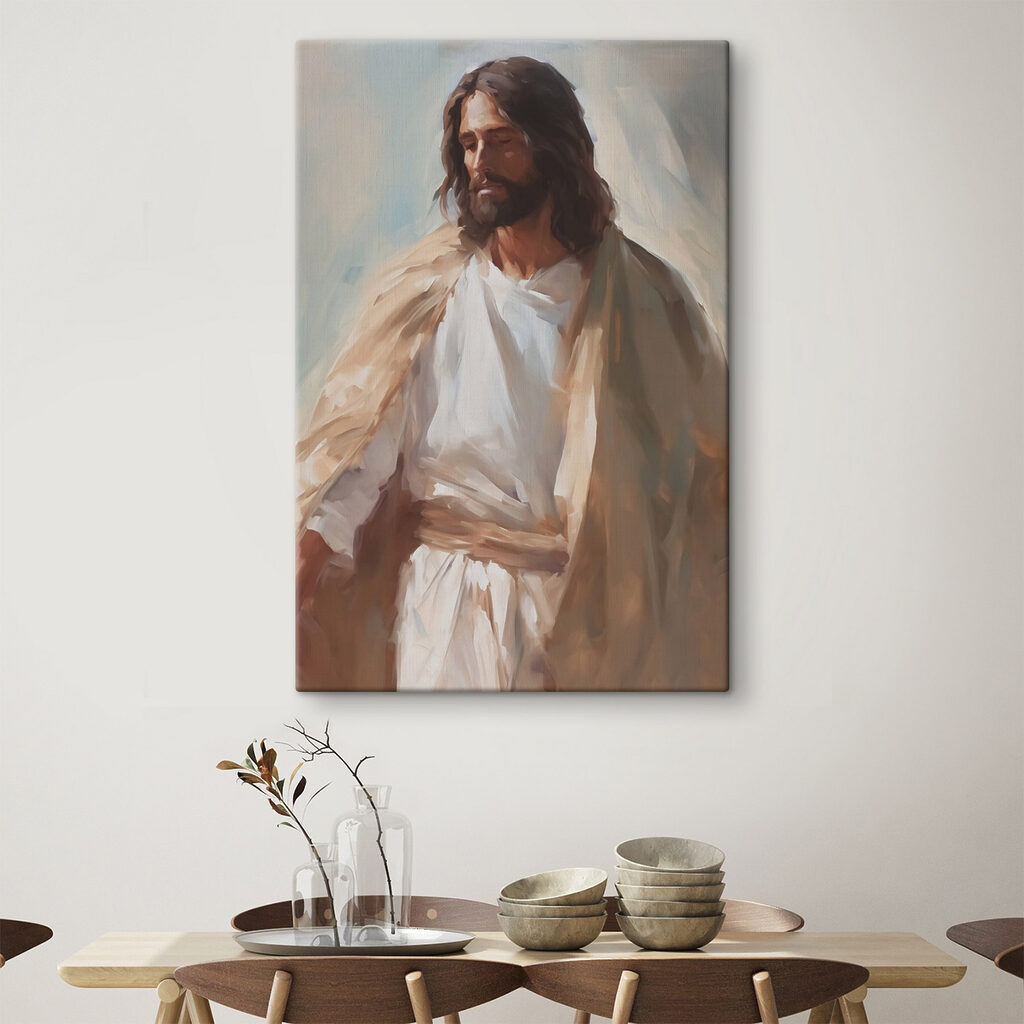 Jezus in warme penseelstreken — interieur 2